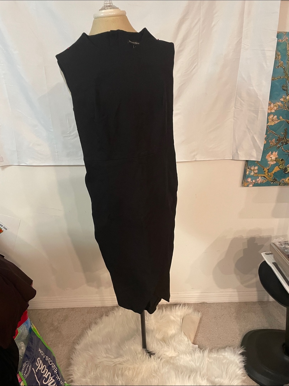 Banana Republic Black Sleeveless Sheath Dress